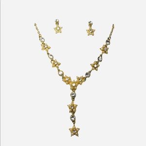 BEAUTIFUL! Austrian Crystal Necklace Earrings Set